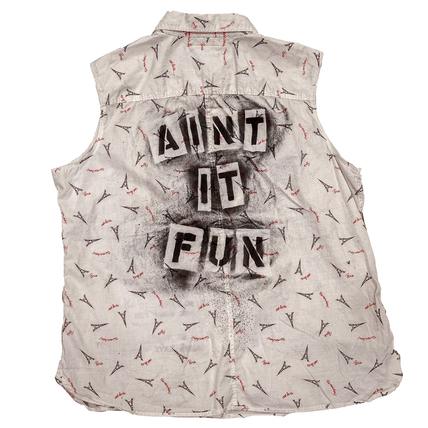 AIN'T IT FUN Sleeveless Button Up - Image 2