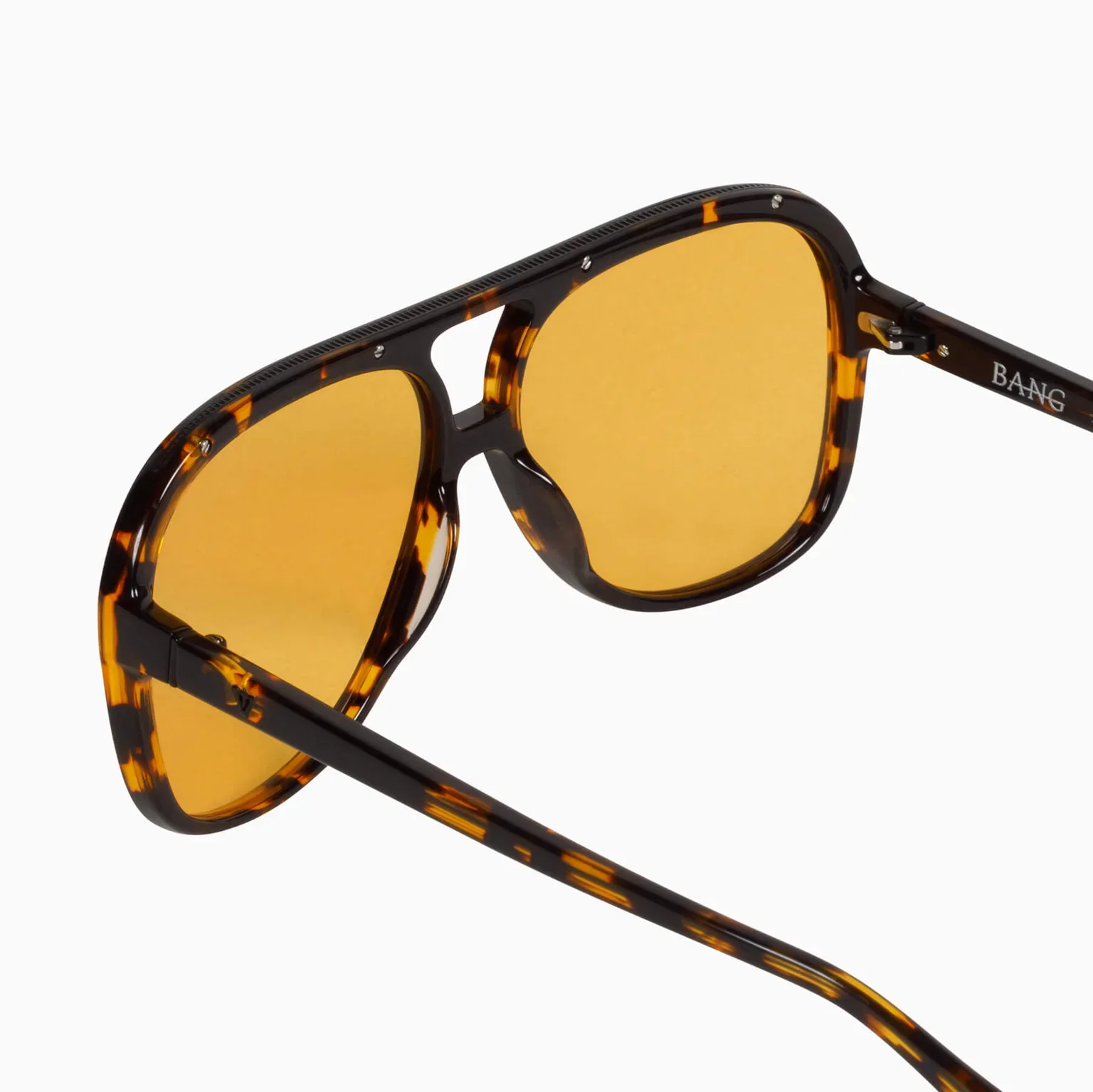 BANG - Dark Tort w. Matte Black Metal Trim / Orange Lens - Image 3