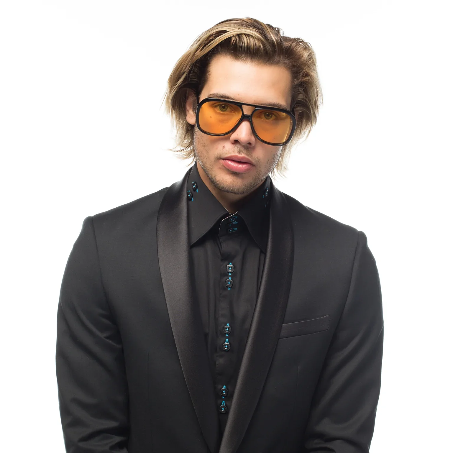 BANG - Gloss Black w. Gold Metal Trim / Orange Lens - Image 4