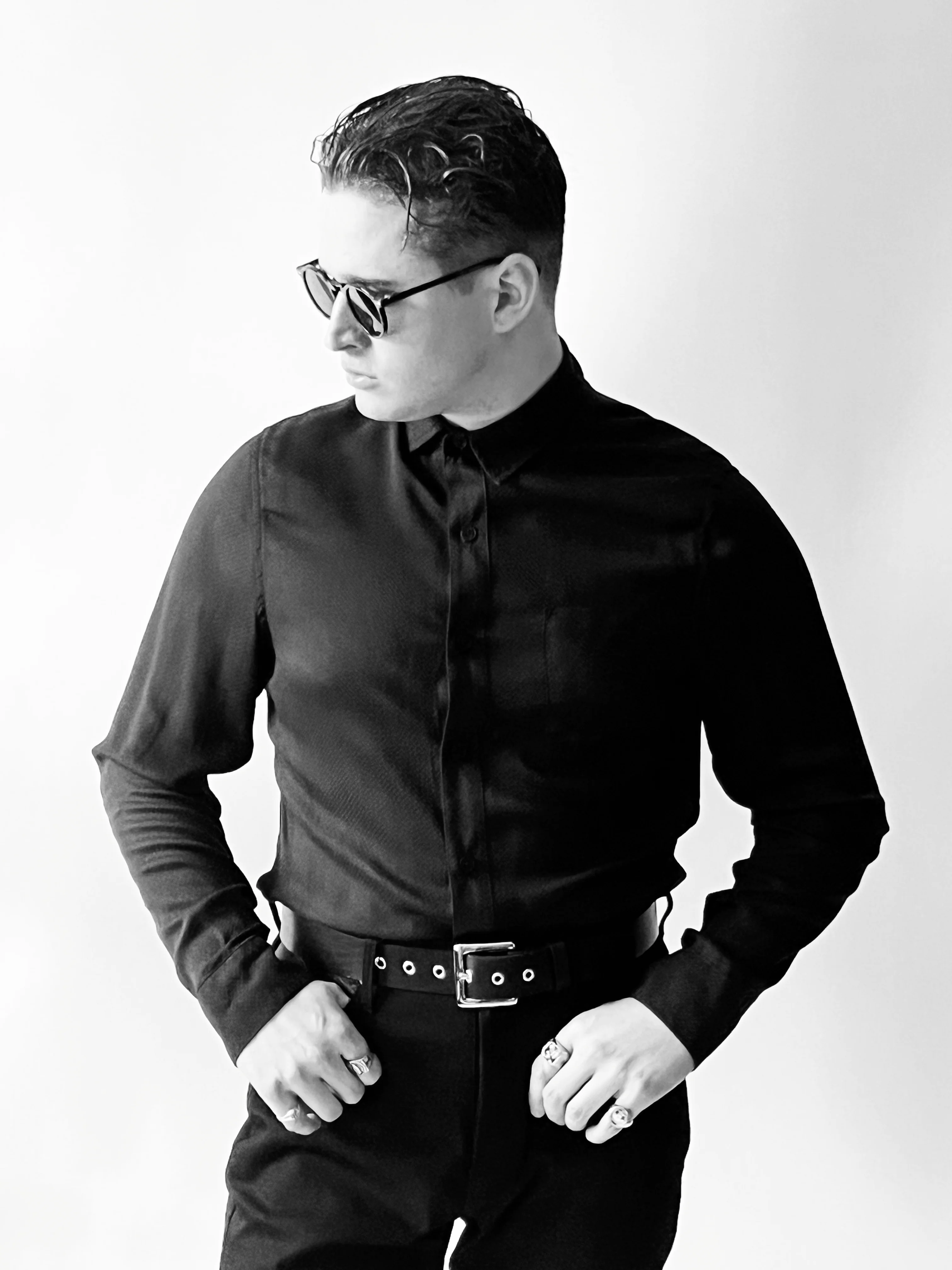CITY OF FUN Black Diamond Challis Print Shirt - Image 3