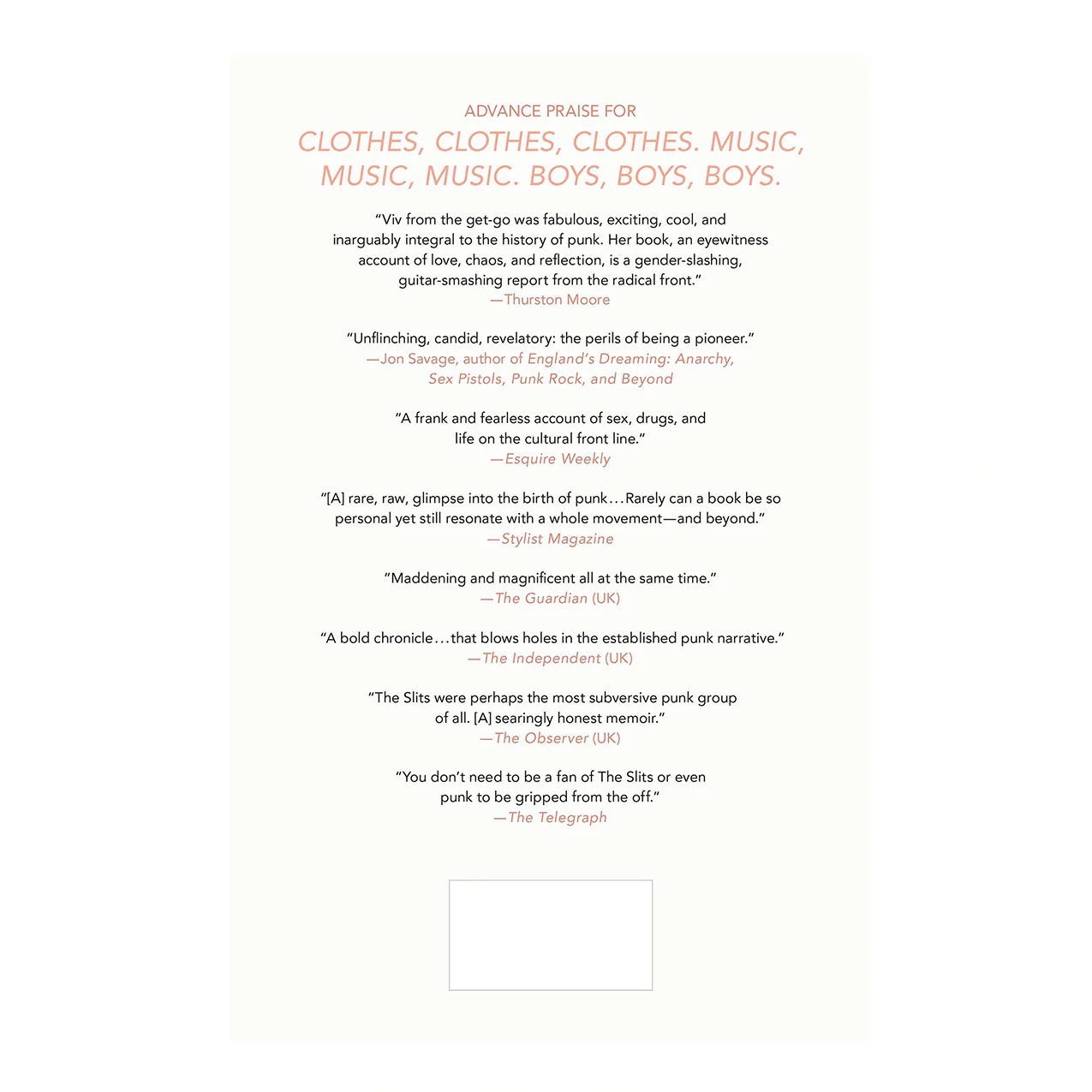 Clothes, Clothes, Clothes. Music, Music, Music. Boys, Boys, Boys. A Memoir - Image 2