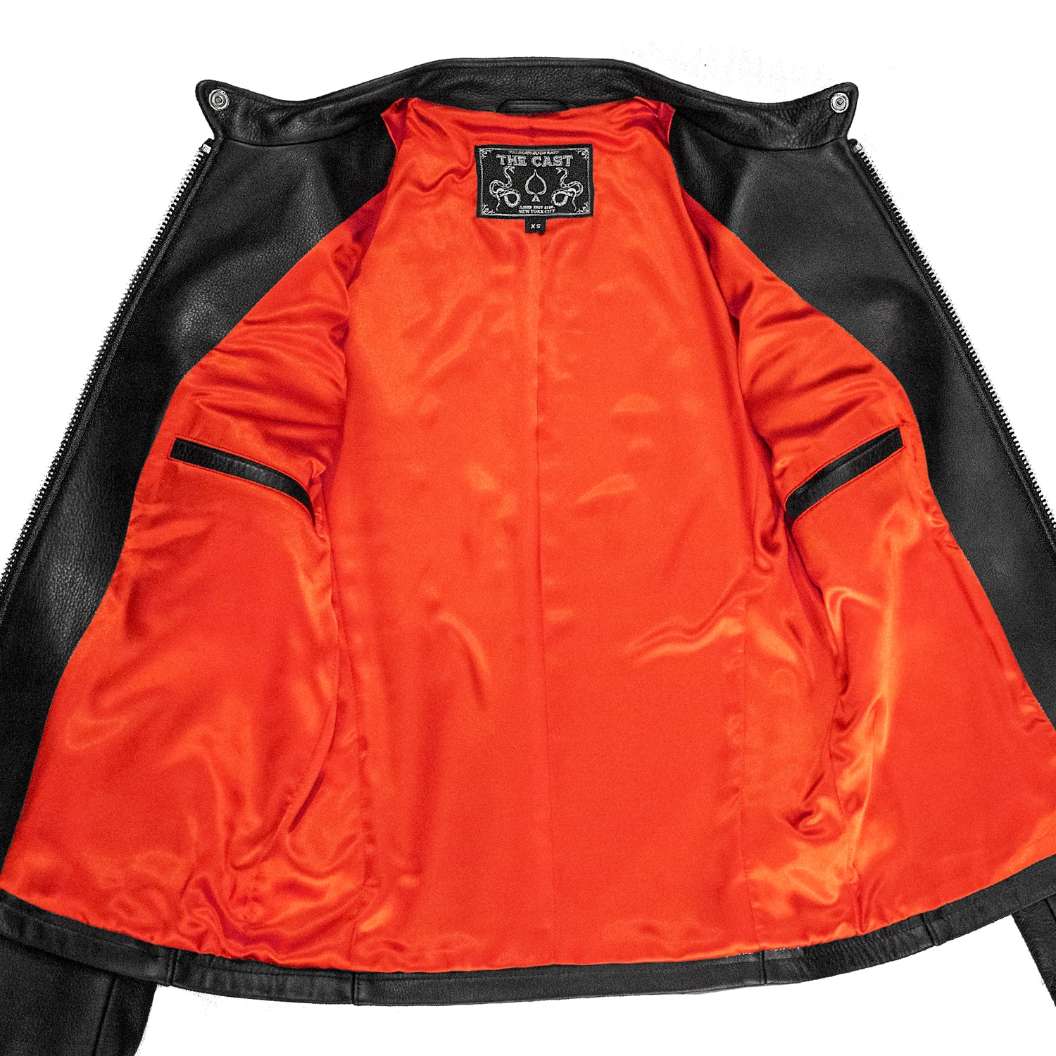 AMSTERDAM CAFE RACER BLACK LEATHER BIKER JACKET - Image 4