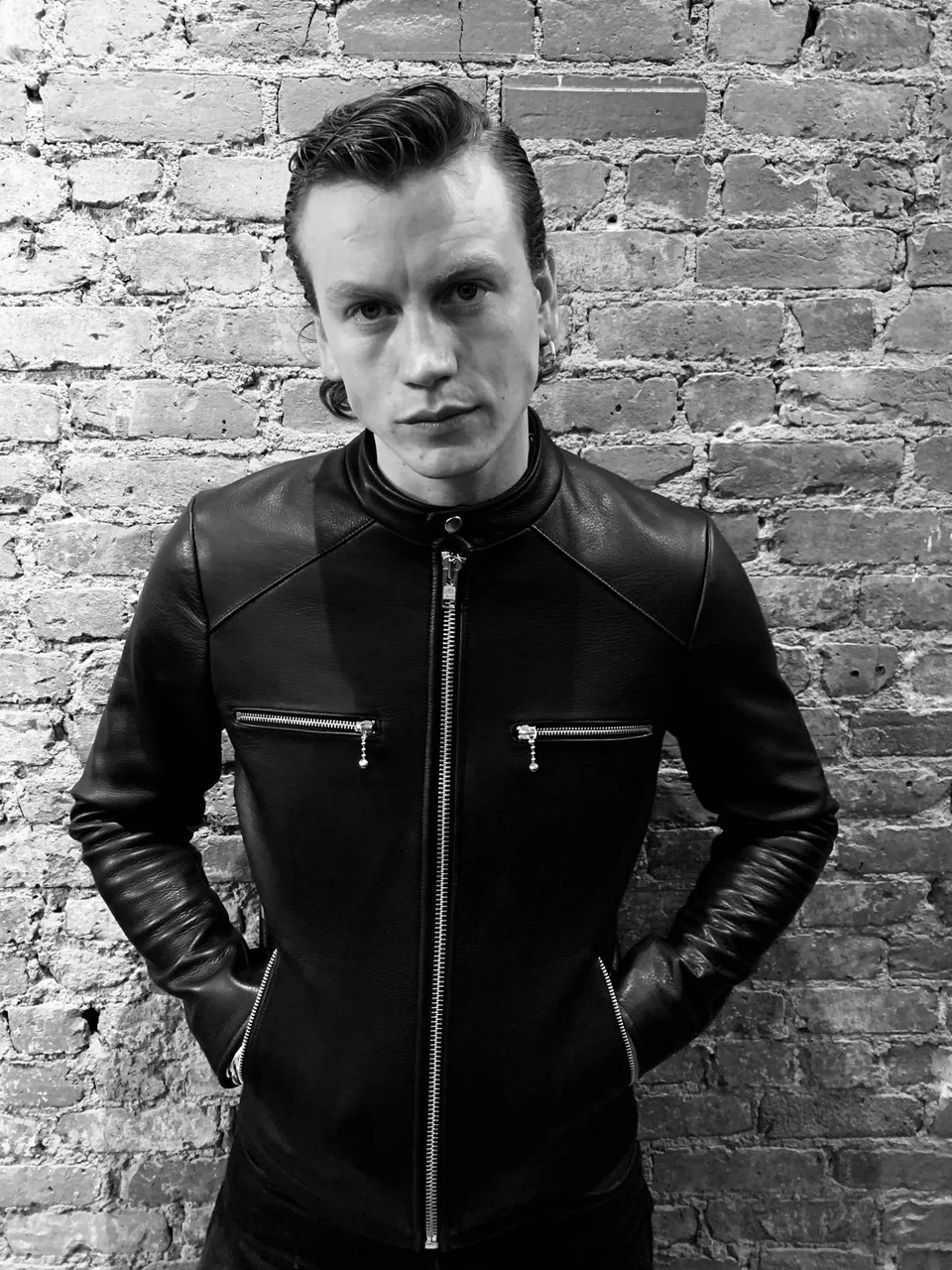 AMSTERDAM CAFE RACER BLACK LEATHER BIKER JACKET - Image 6