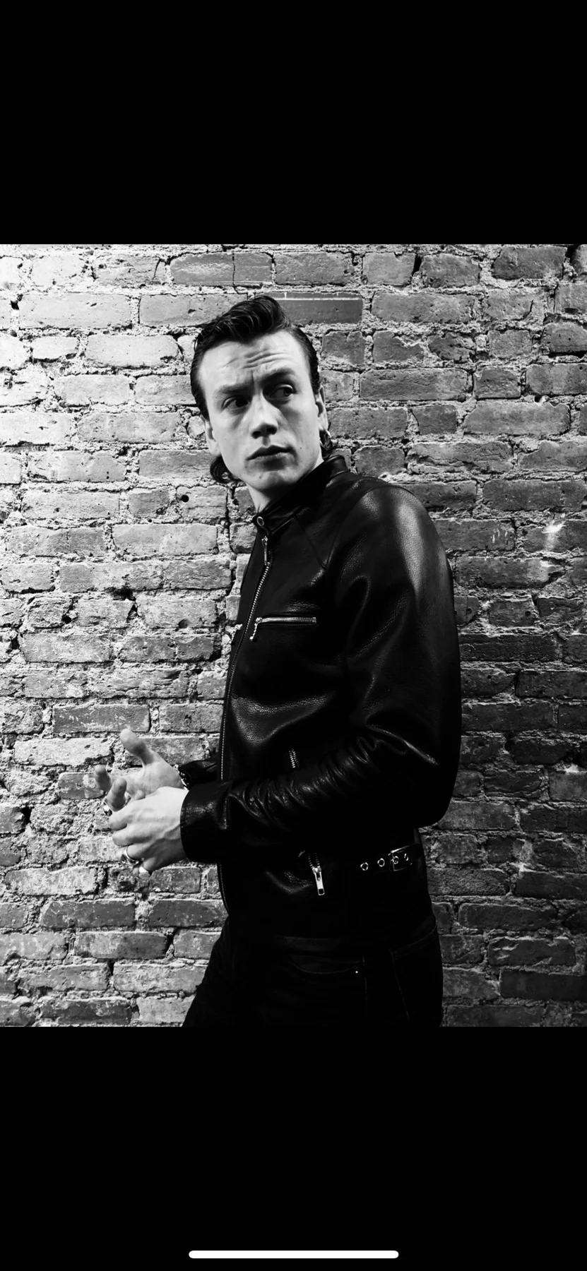 AMSTERDAM CAFE RACER BLACK LEATHER BIKER JACKET - Image 8