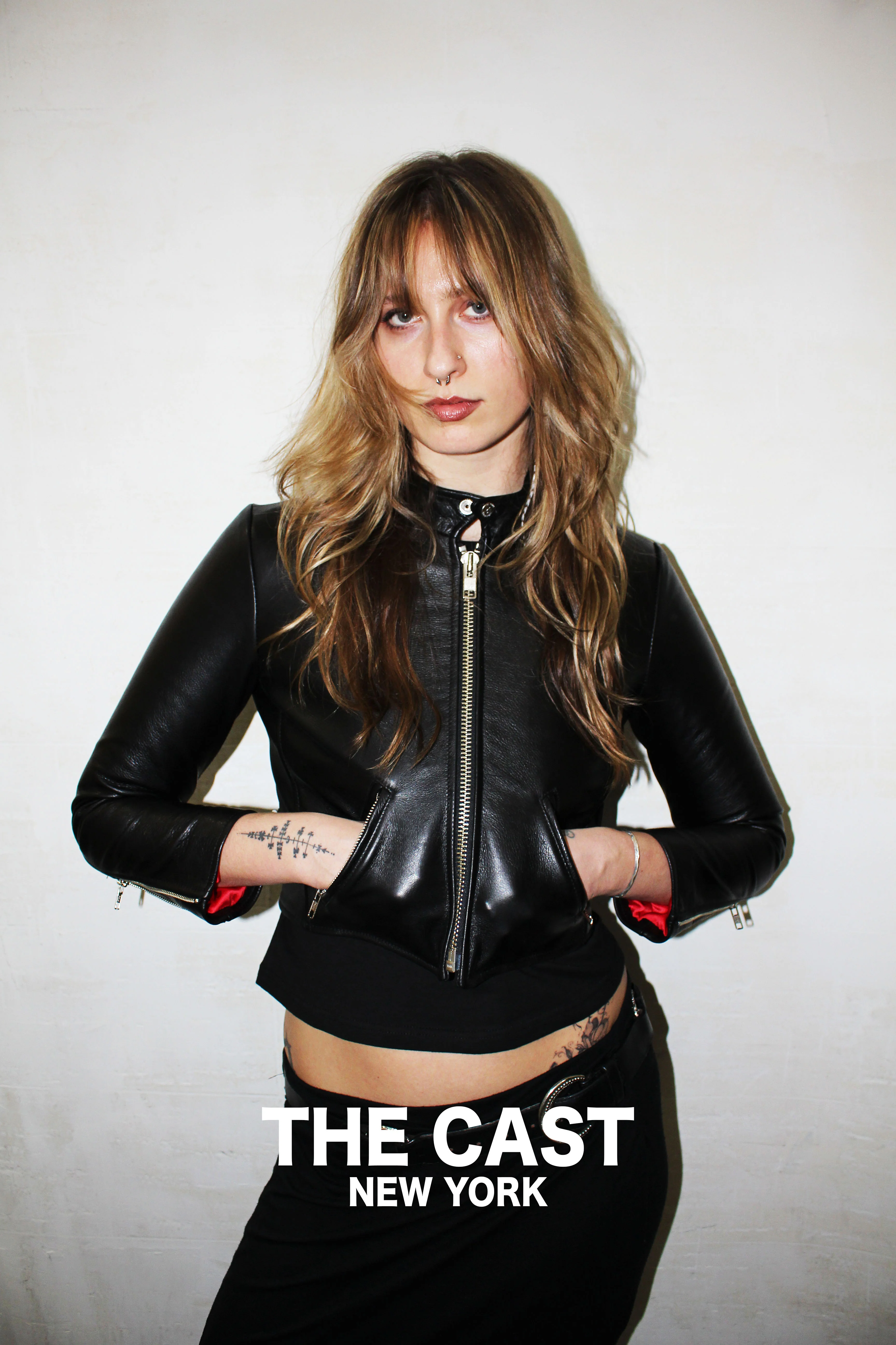 CROPPED AMSTERDAM CAFE LEATHER JACKET (LIGHTWEIGHT COWHIDE) - Image 3