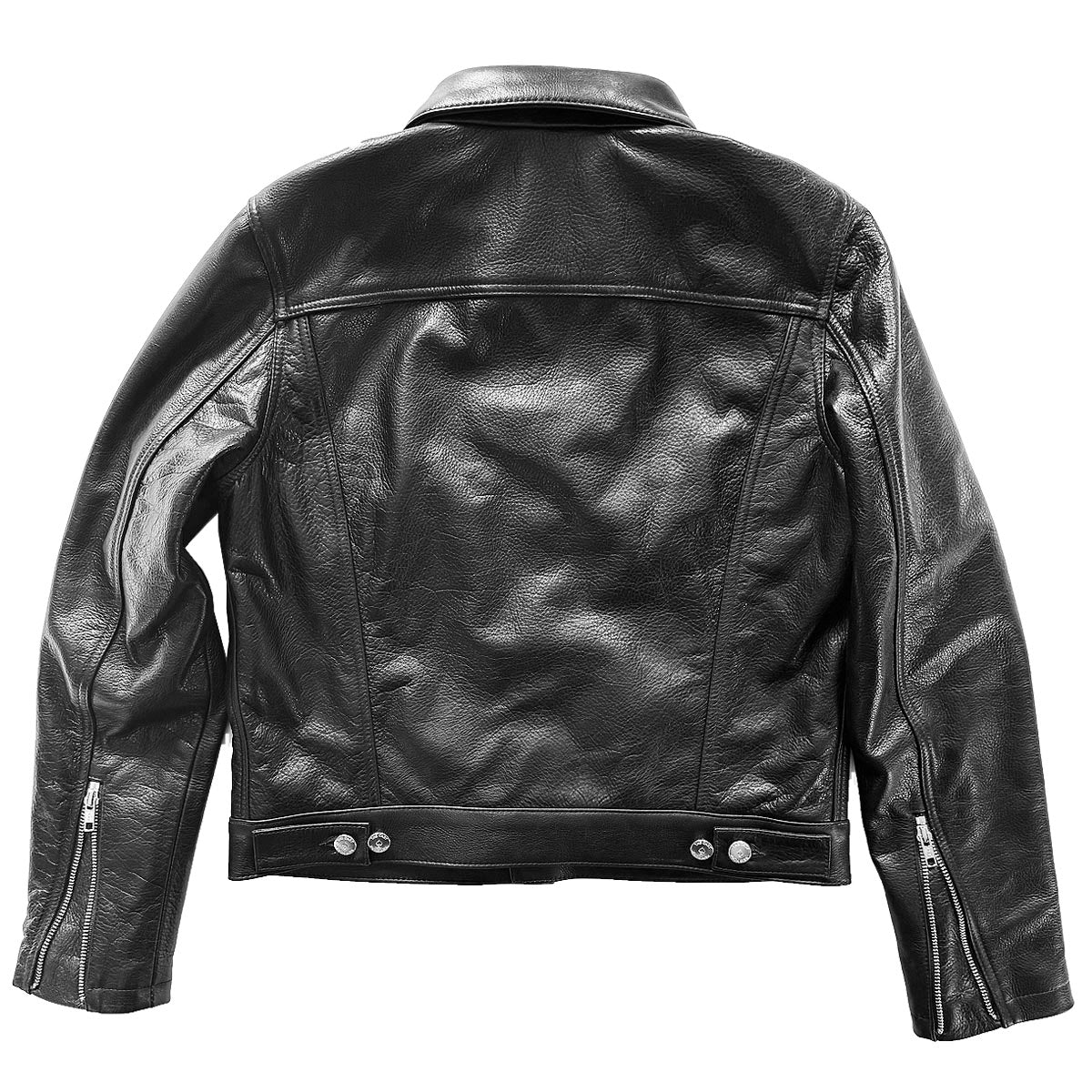 CROPPED SIXTY EIGHT LEATHER TRUCKER JACKET - Image 2