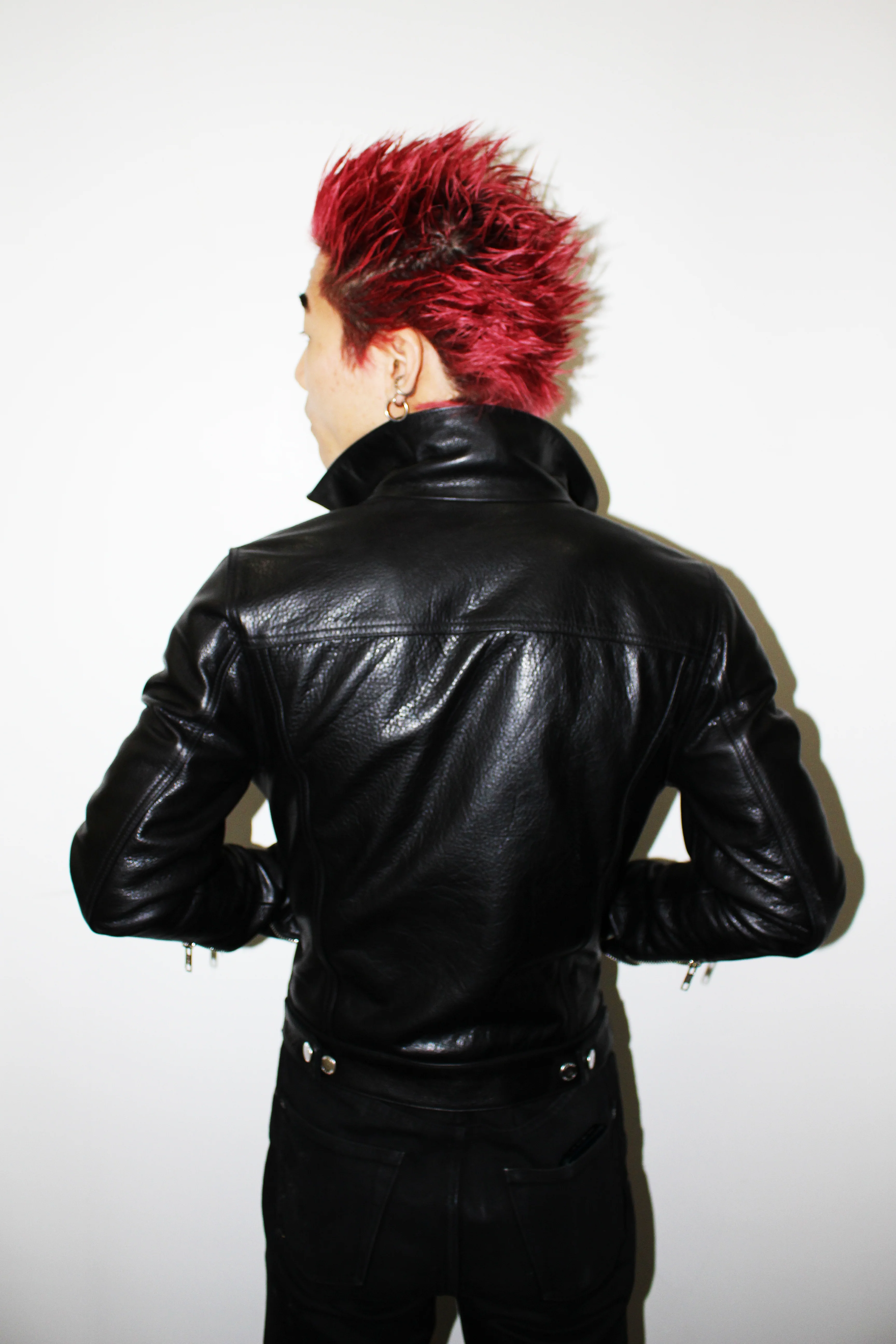 CROPPED SIXTY EIGHT LEATHER TRUCKER JACKET - Image 4