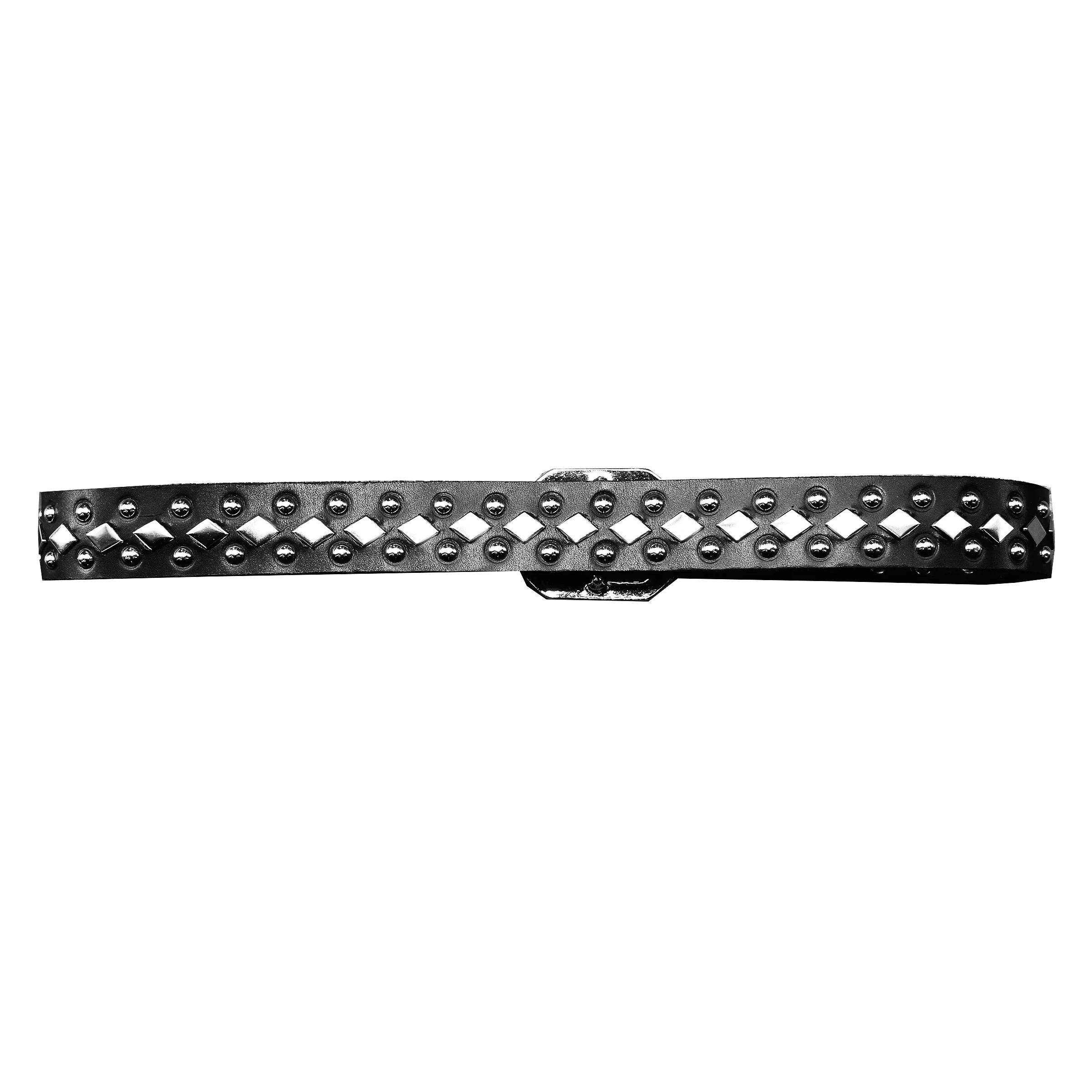 DIAMOND DOG BLACK LEATHER BELT - Image 2