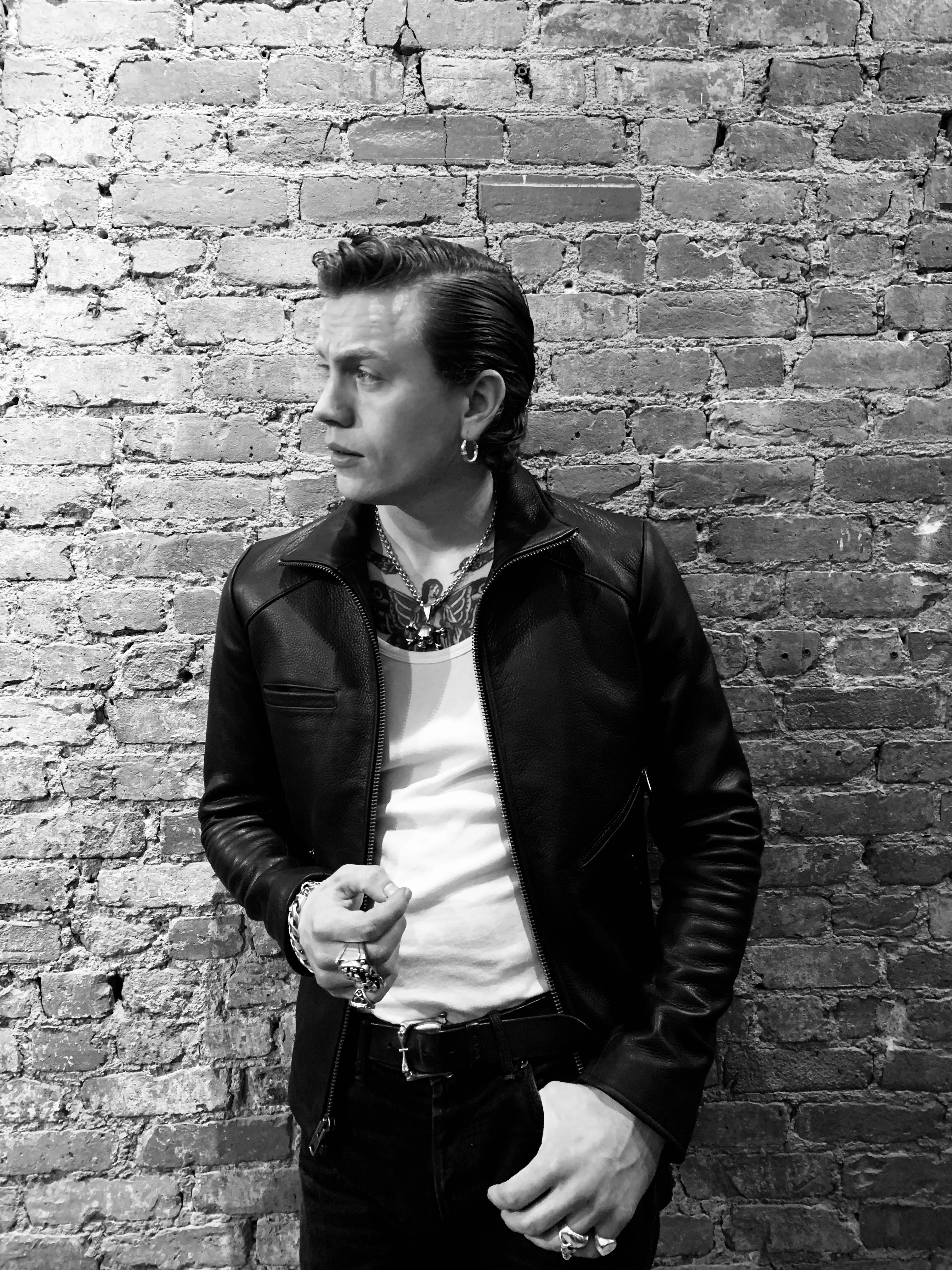 DOWNTOWN BLACK LEATHER JACKET - Image 4