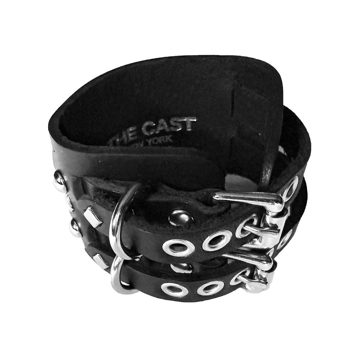 FIREWORKS 2-Row Dome Studded Leather Cuff - Image 2
