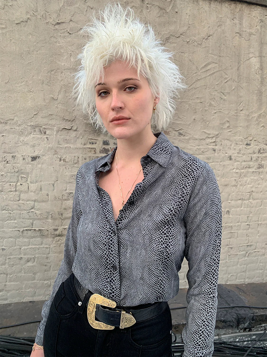 SNAKESKIN BLOUSE - Image 2
