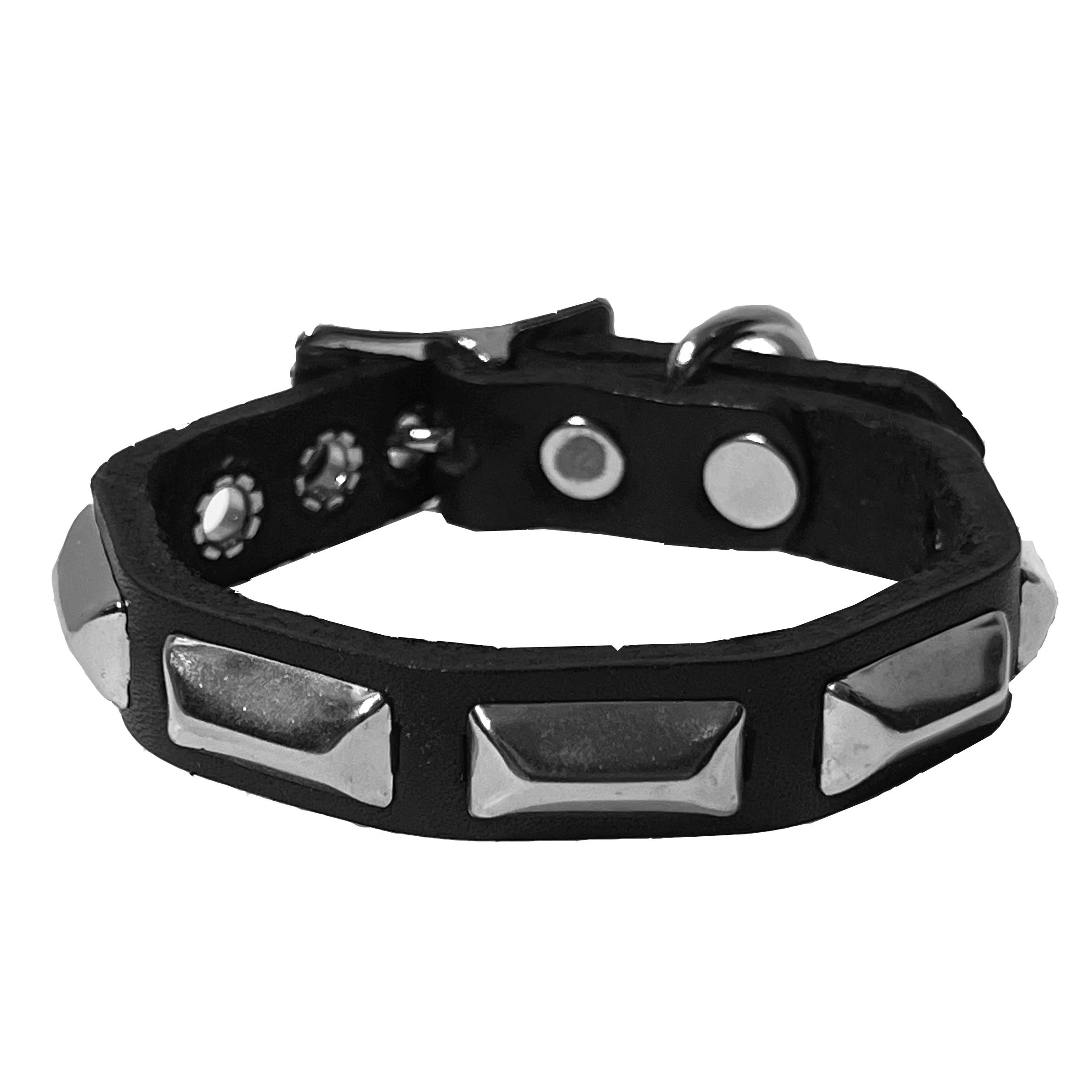 HEX Studded Leather Cuff