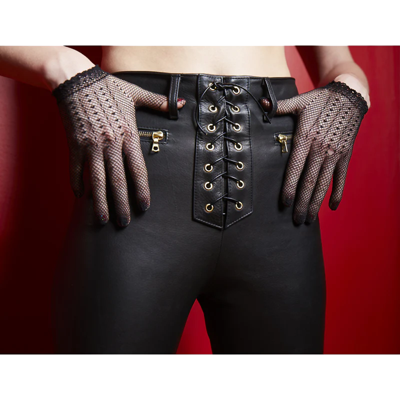 HIGH & TIGHT LEATHER PANTS (BLACK) - Image 3
