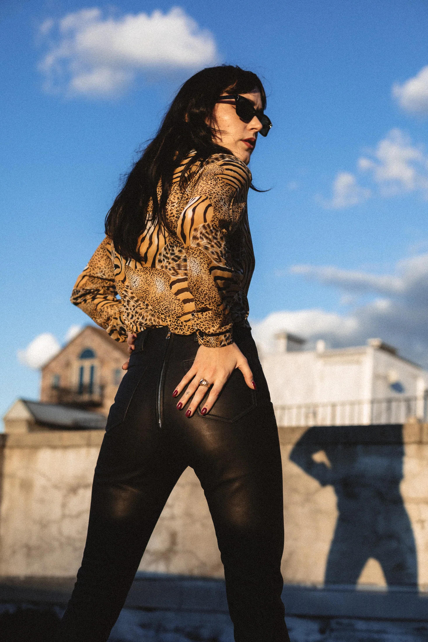 HIGH & TIGHT LEATHER PANTS (BLACK) - Image 9