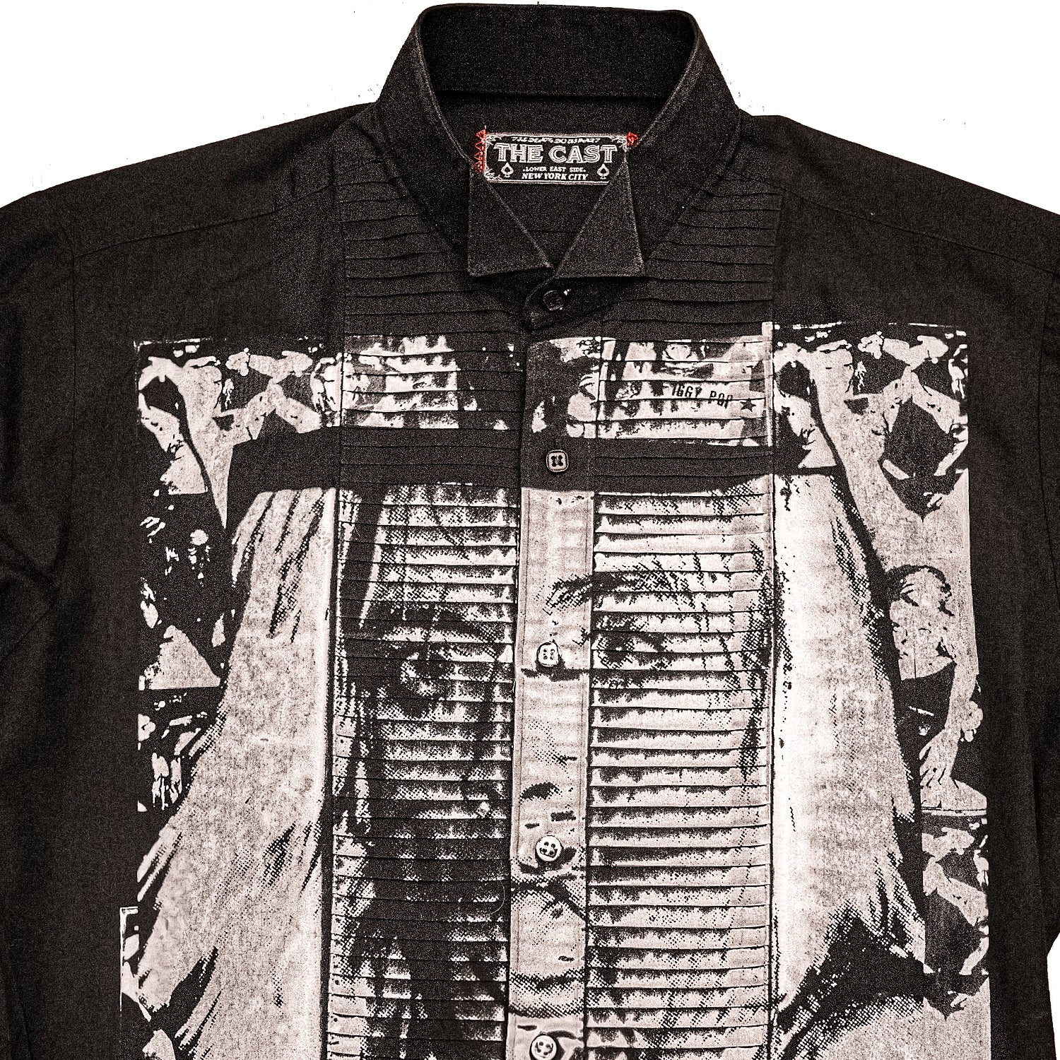 Iggy Wing-Tip Tuxedo Shirt w/ Horizontal Pleats - Image 2