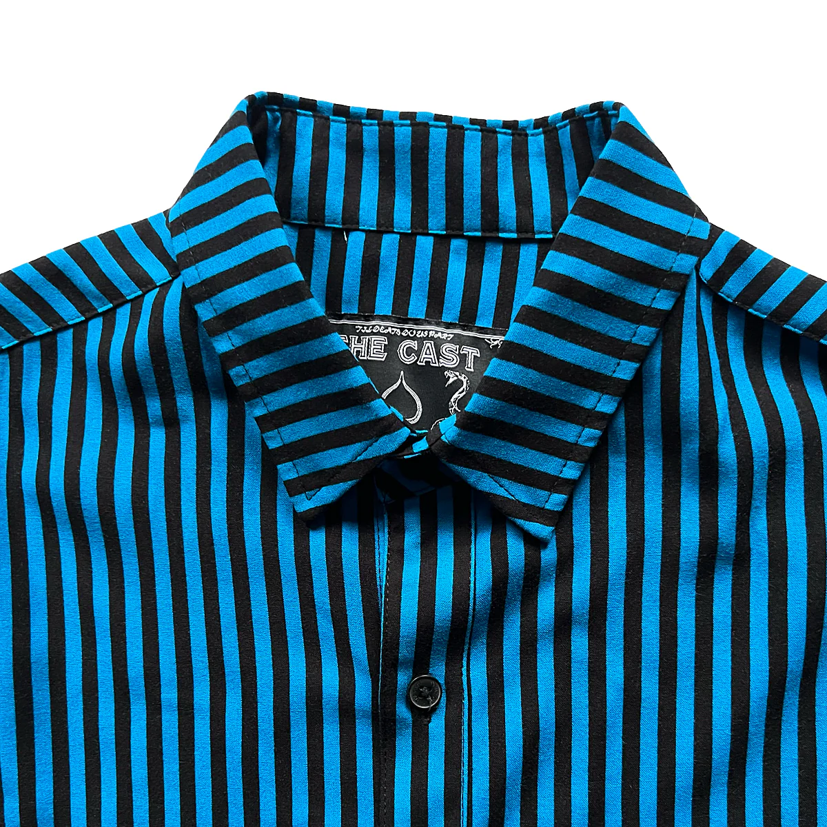 ITS COLD OUTSIDE Black And Blue Stripe Shirt - Image 5