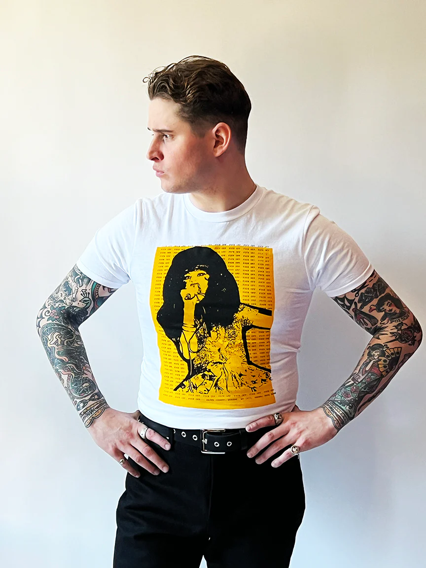 JAYNE COUNTY FUCK OFF T SHIRT - Image 2