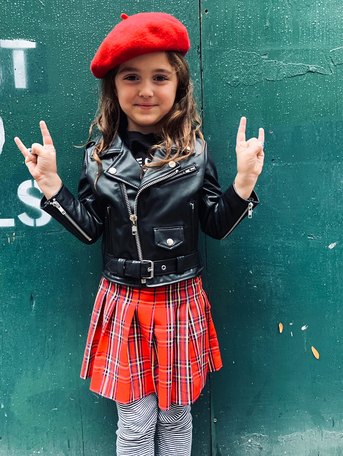 KIDS BOWERY BLACK LEATHER JACKET (SIZE 2 THRU 12) - Image 6