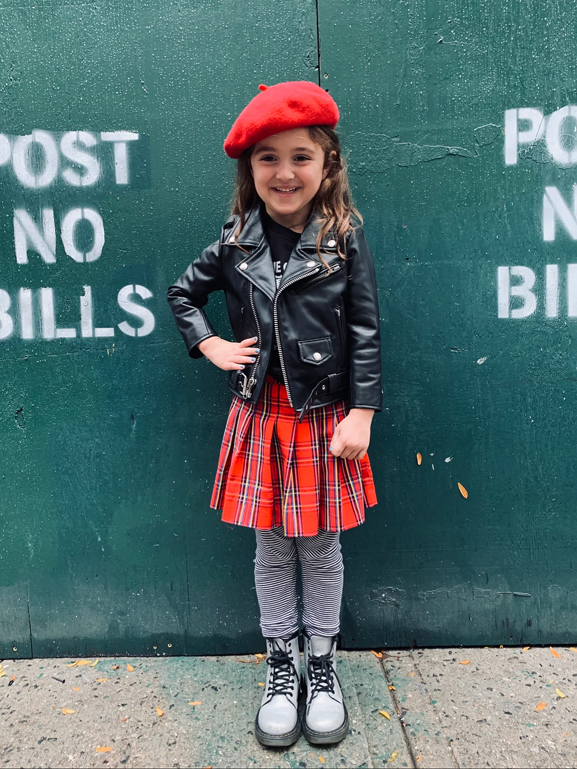 KIDS BOWERY BLACK LEATHER JACKET (SIZE 2 THRU 12) - Image 7