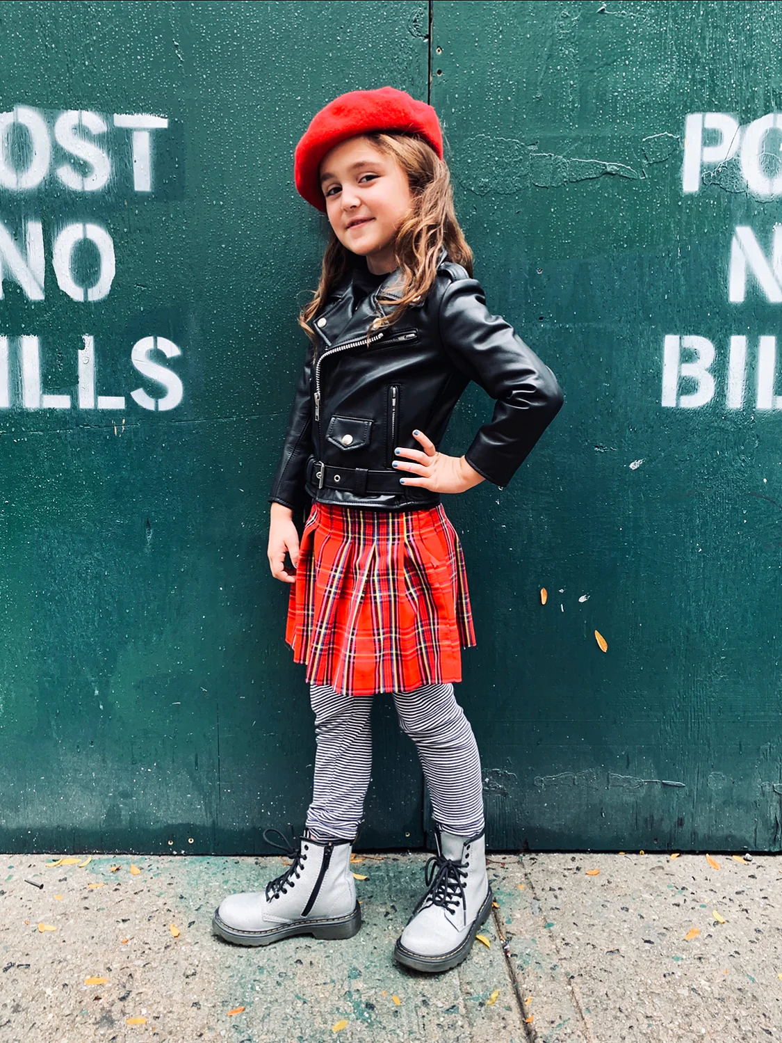 KIDS BOWERY BLACK LEATHER JACKET (SIZE 2 THRU 12) - Image 8