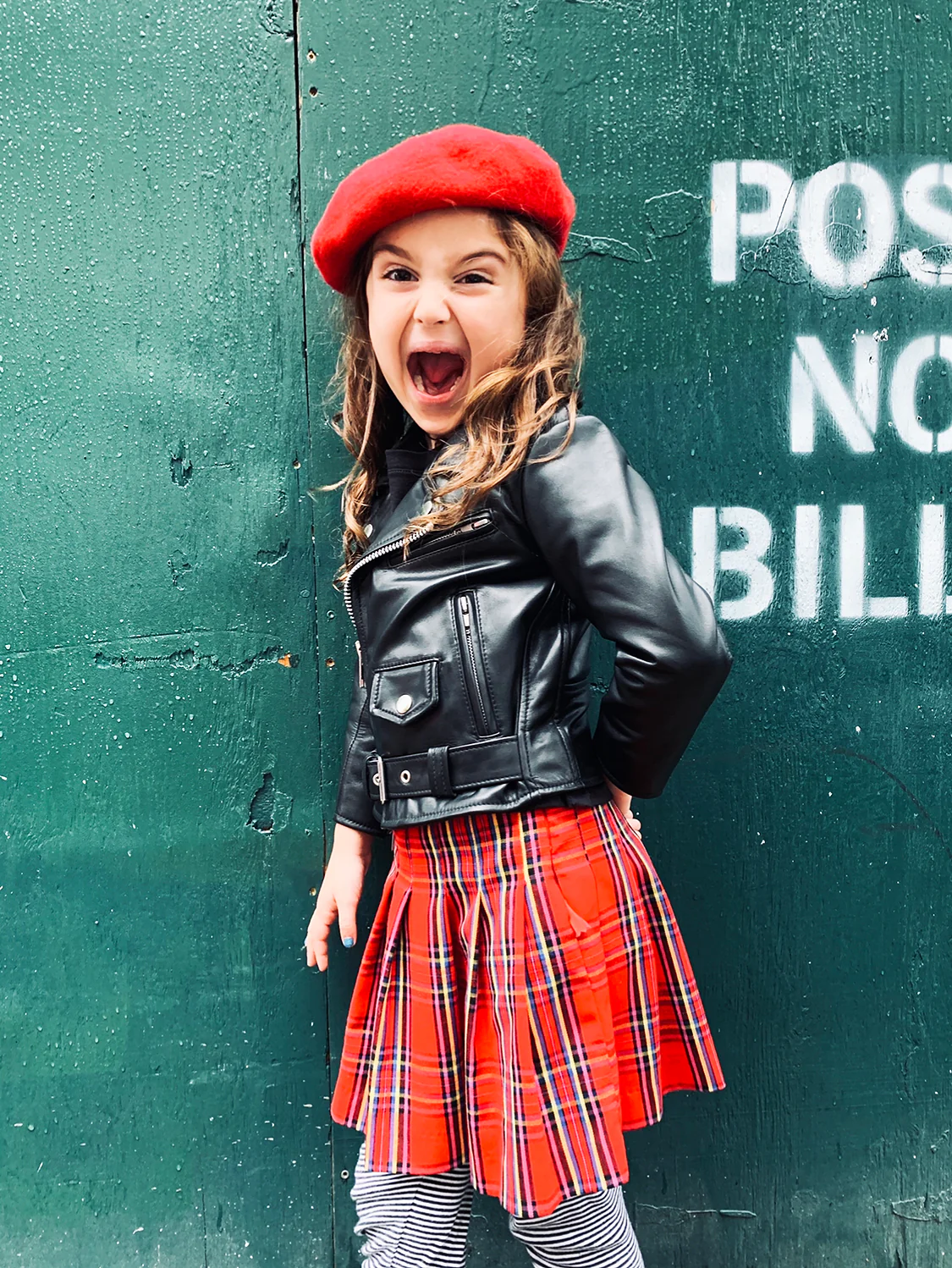 KIDS BOWERY BLACK LEATHER JACKET (SIZE 2 THRU 12) - Image 9
