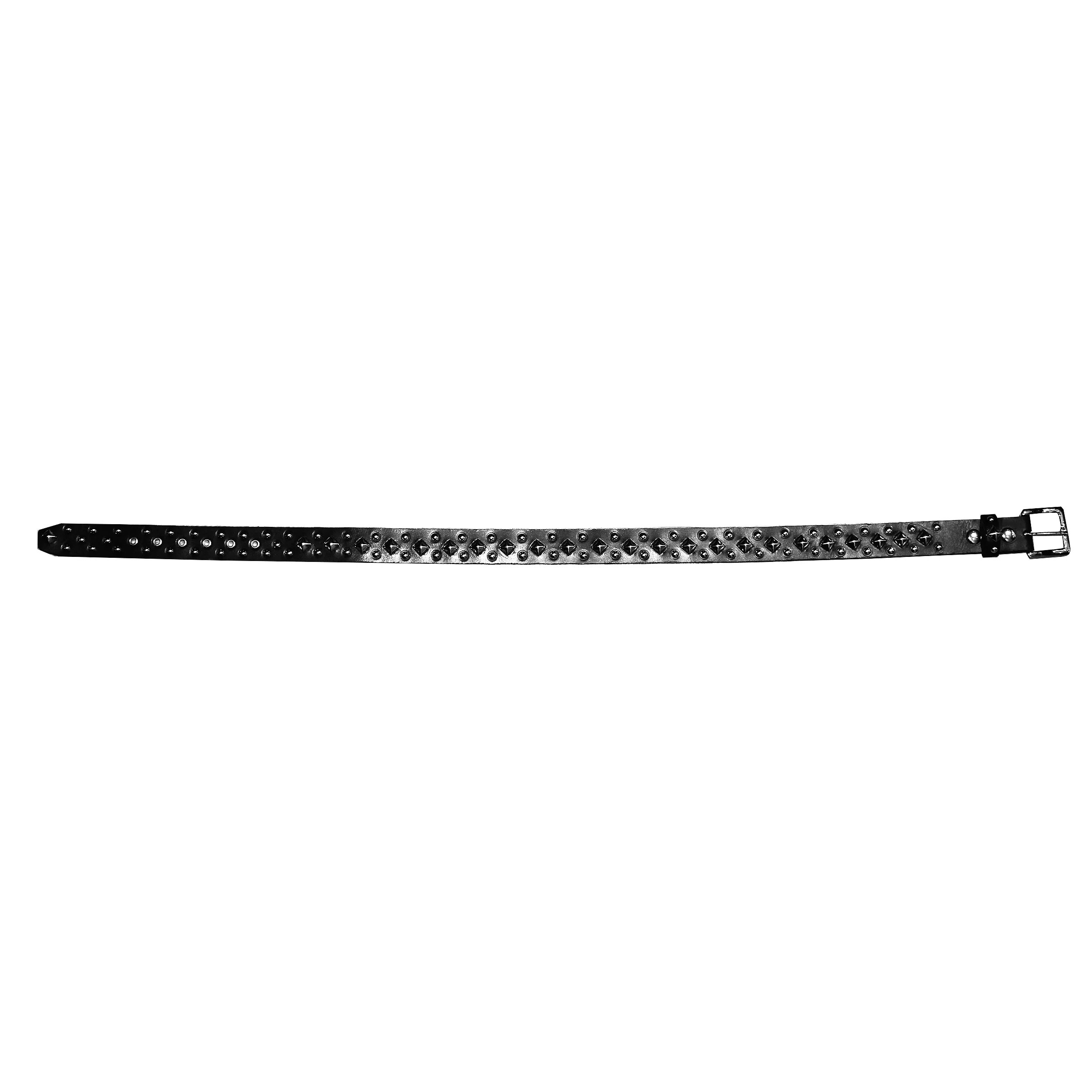 KING ROCKER PYRAMID STUD BLACK LEATHER BELT - Image 2
