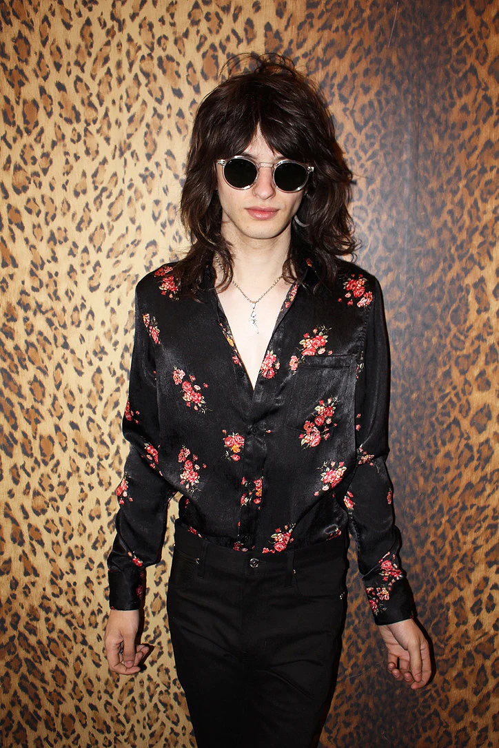 LOVE ME Black Rose Print Shirt - Image 4