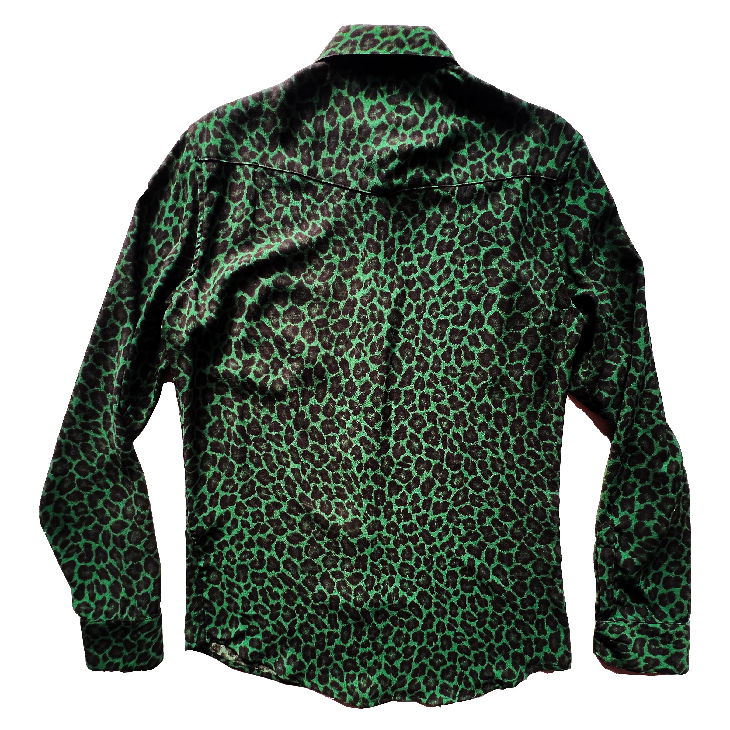 MAKE YOU MINE Green & Black Leopard Print Shirt - Image 2