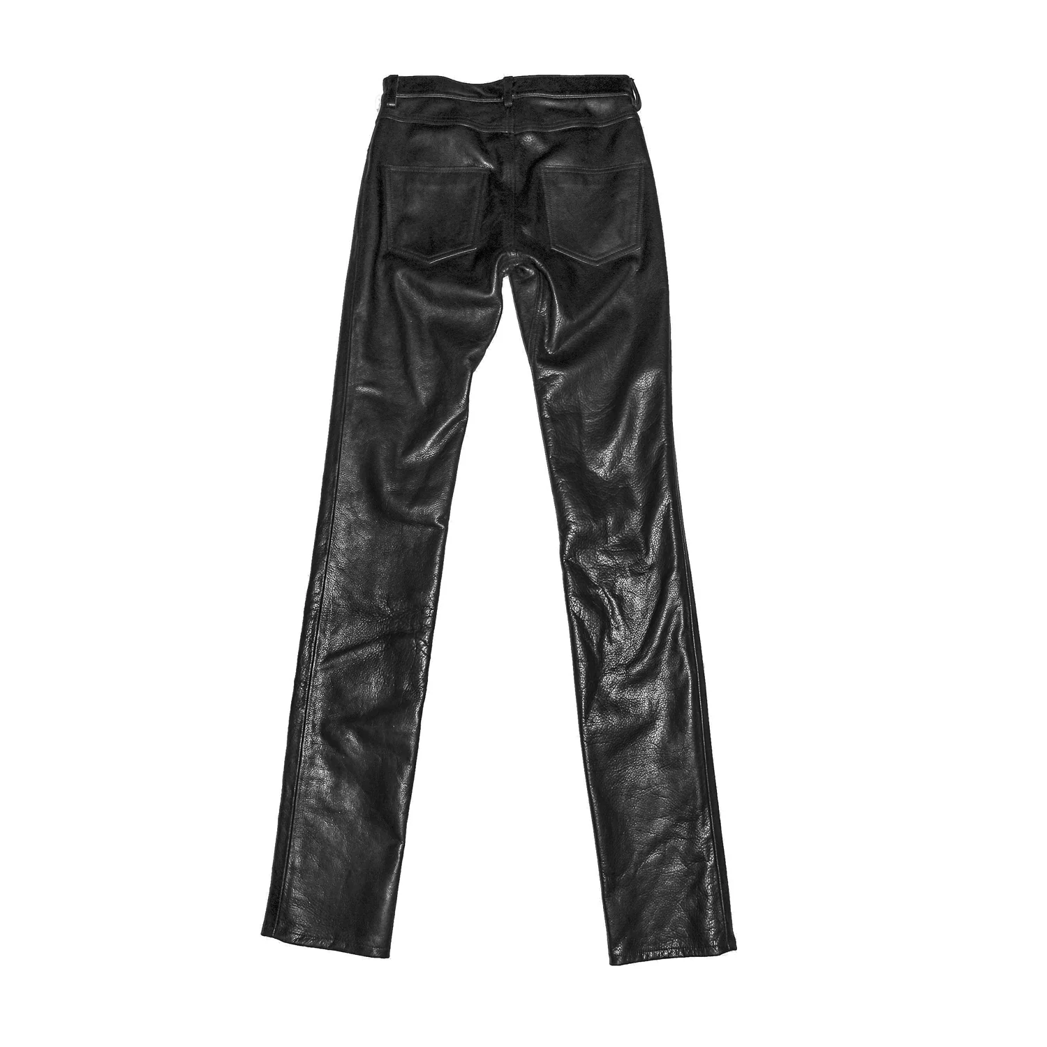 HEARTBREAKER BLACK LEATHER PANTS (Slim Fit) - Image 5