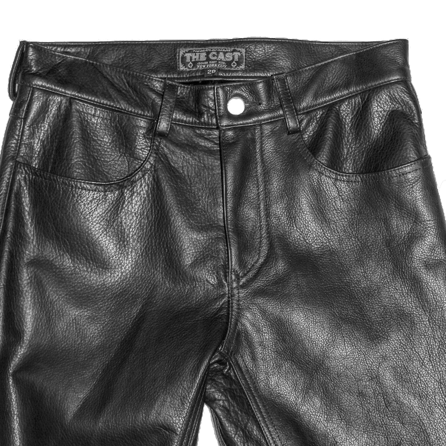 HEARTBREAKER BLACK LEATHER PANTS (Slim Fit) - Image 6