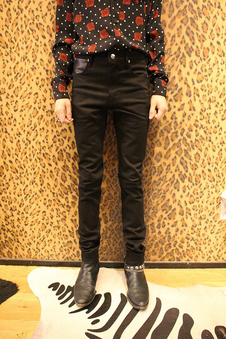 HEARTBREAKER - SLIM FIT BLACK DENIM JEANS - Image 4