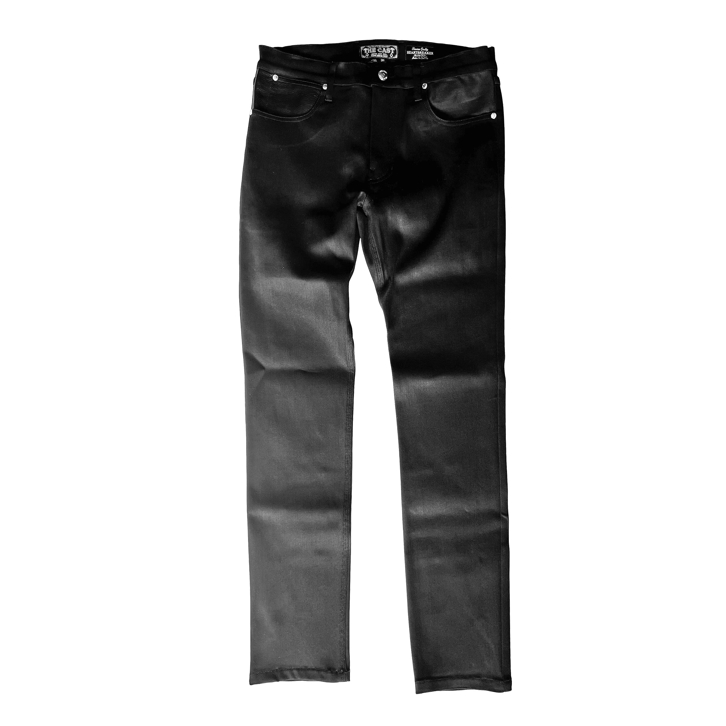 HEARTBREAKER - SLIM FIT BLACK DENIM JEANS - Image 9