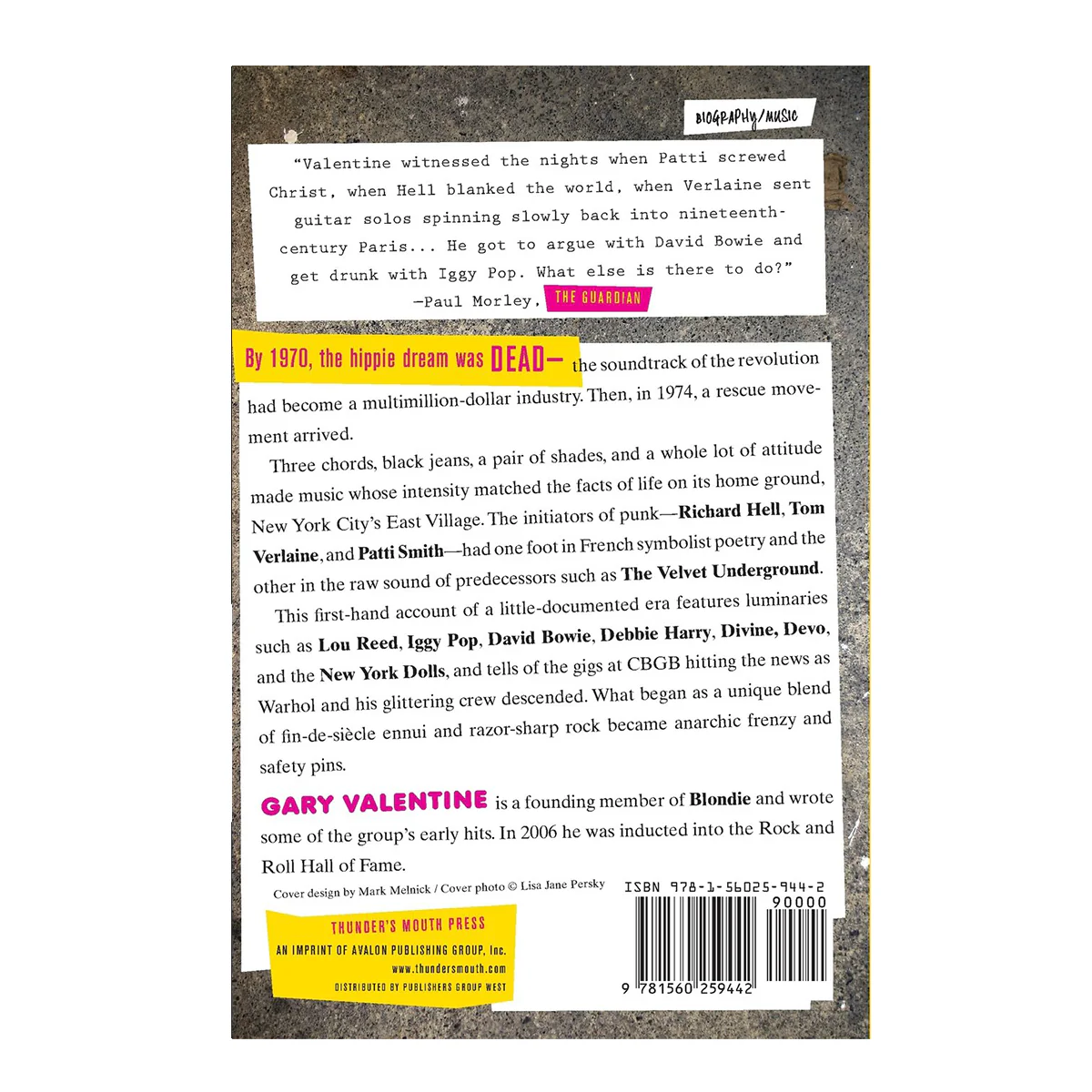 New York Rocker: My Life in the Blank Generation with Blondie, Iggy Pop, and Others, 1974-1981 - Image 2