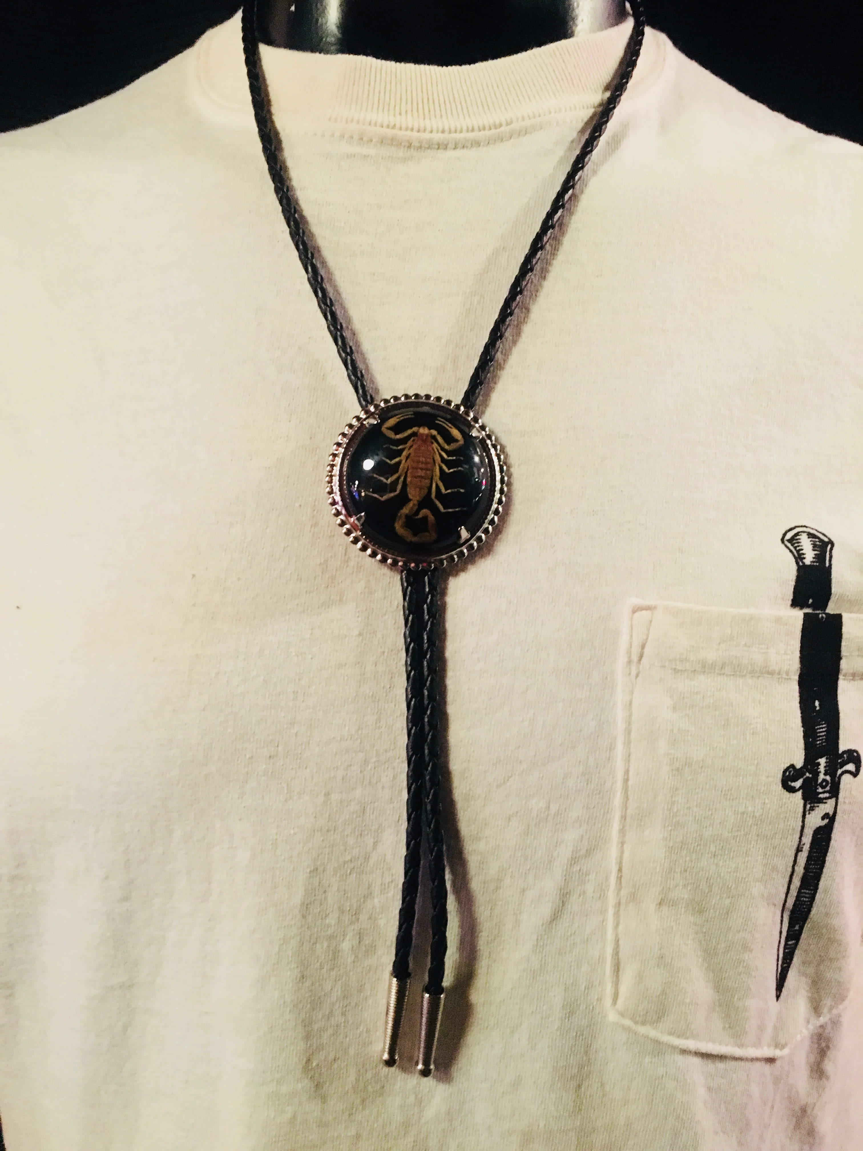 SCORPION BOLO TIE (BLACK)