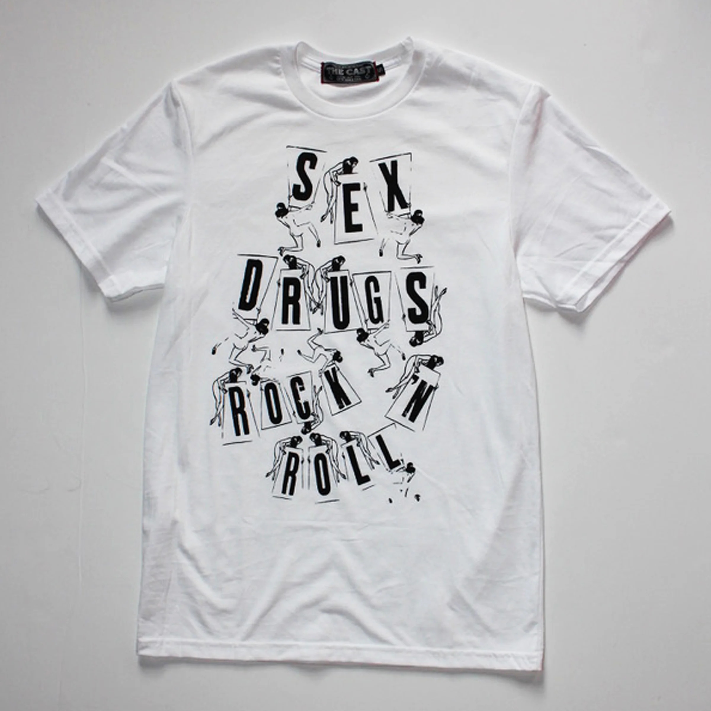 SEX DRUGS ROCK N ROLL T-SHIRT (WHITE)