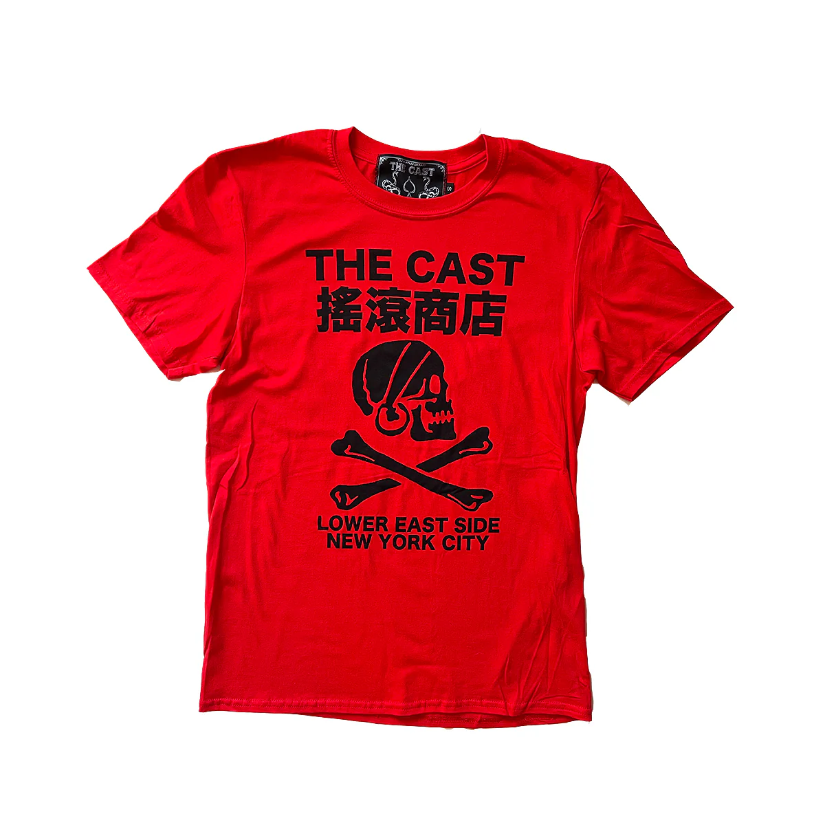 THE CAST NYC SKULL & CROSSBONES TEE (RED)