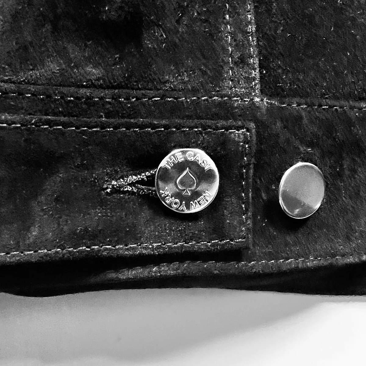 SIXTY EIGHT BLACK LEATHER SUEDE TRUCKER JACKET - Image 6