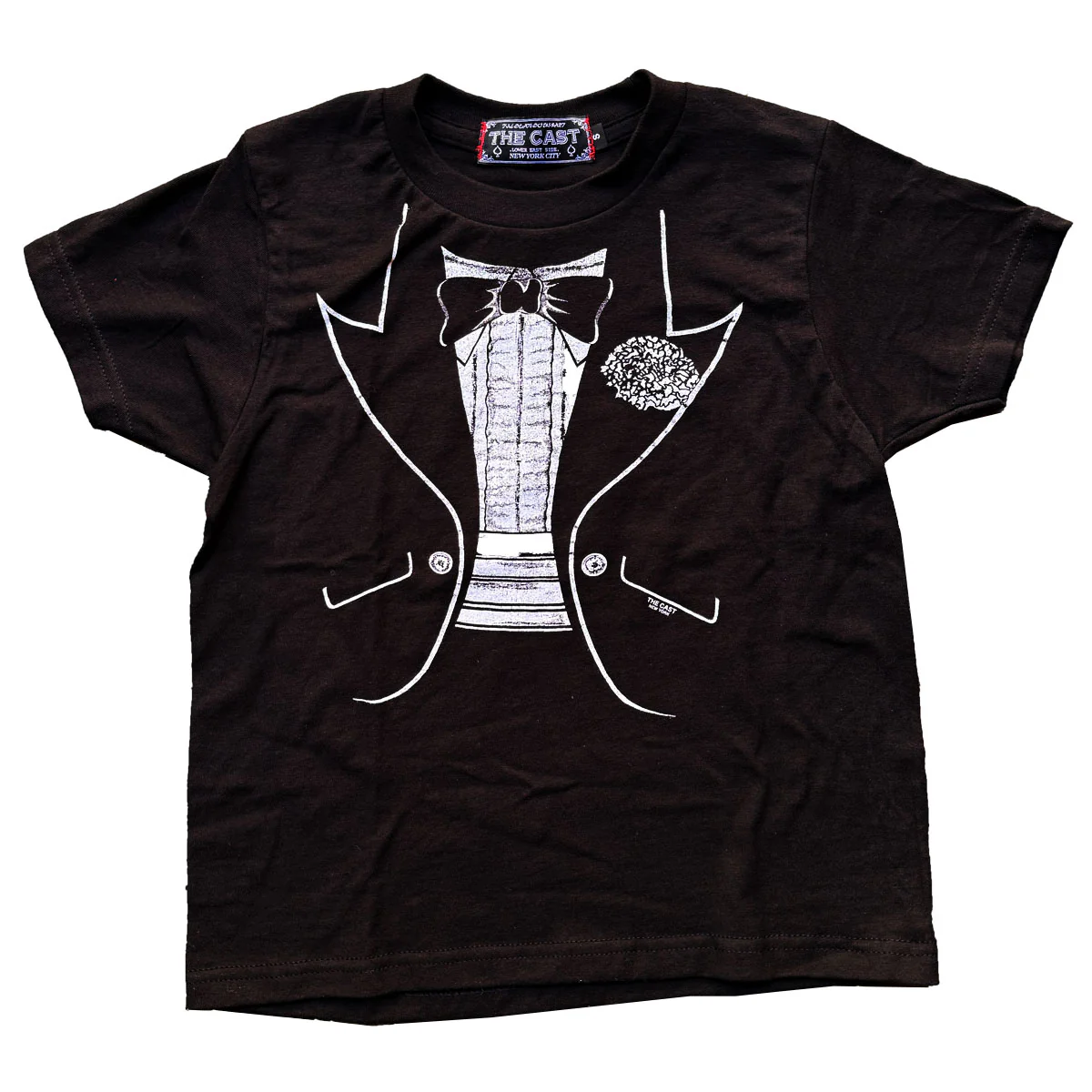 TUXEDO TSHIRT (Womens Baby Tee)