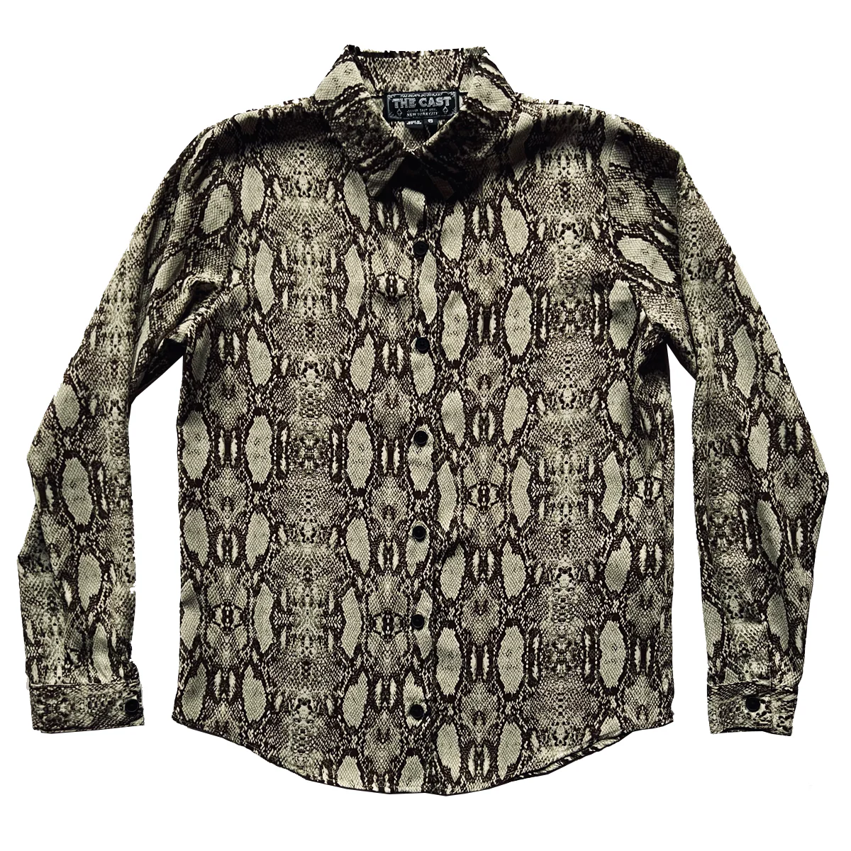 WICKED GRAVITY Snakeskin Print Blouse